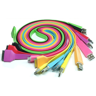 Platte 30-pins kabel 1 meter wit