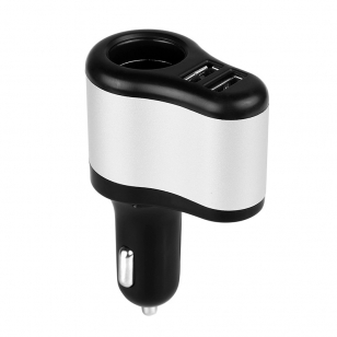 Duo USB autolader met 12-volt aansluiting