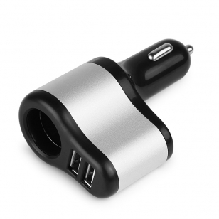 Duo USB autolader met 12-volt aansluiting