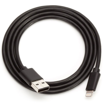 Muvit Lightning kabel 1 meter zwart