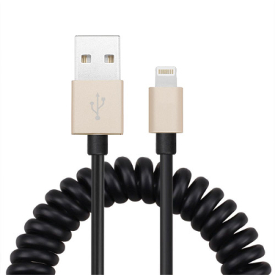 Gekrulde Lightning kabel 1 meter