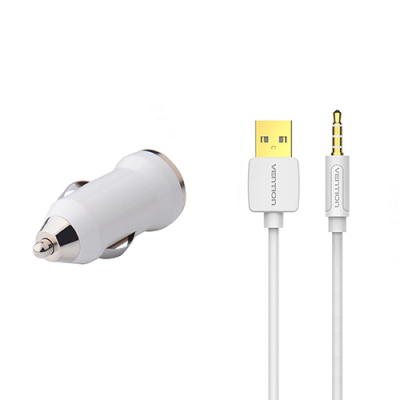 USB autolader en iPod Shuffle 3/4 kabel 1 meter
