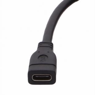 USB-C verlengkabel 20 centimeter zwart