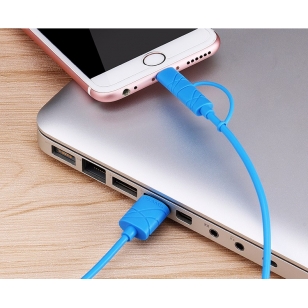 Usams Lightning en micro USB kabel 1 meter