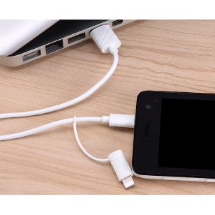 Usams Lightning en micro USB kabel 1 meter