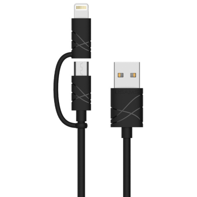 Usams Lightning en micro USB kabel 1 meter