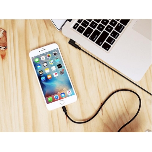 Lightning naar haakse USB kabel 1 meter