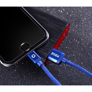 PZOZ nylon Lightning kabel 2 meter rood