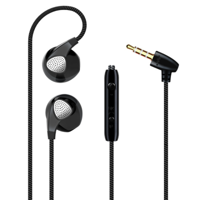 In-ear stereo hoofdtelefoon met microfoon M&J zwart