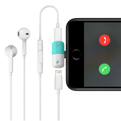2 in 1 iPhone adapter: audio en opladen