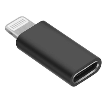 USB-C naar Lightning adapter zwart