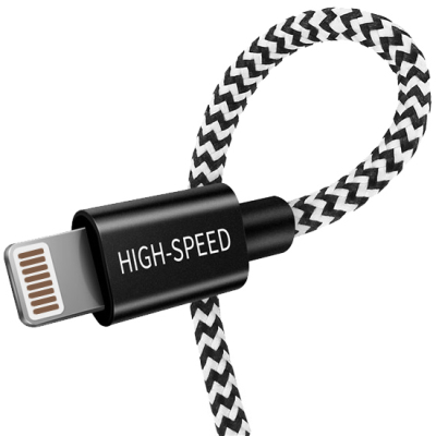 Dux Ducis High-speed nylon Lightning kabel 25 centimeter