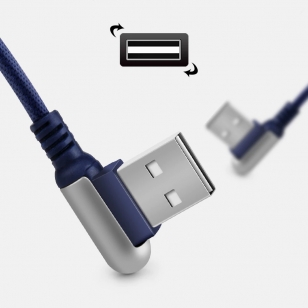 Hoco Lightning naar haakse omkeerbare USB kabel 1,2 meter