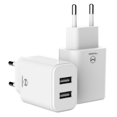 Mcdodo duo USB adapter 2.4A wit
