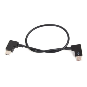 USB-C naar USB-C data kabel haaks 30 cm