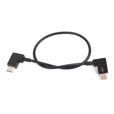 USB-C naar USB-C data kabel haaks 30 cm