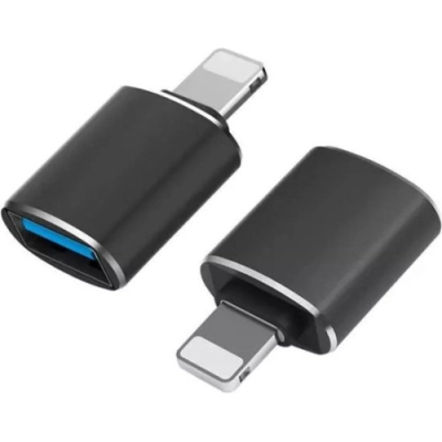Lightning naar USB 3.0 OTG adapter zwart