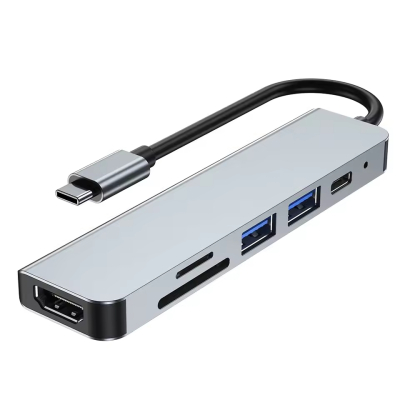 Multifunctionele 6 in 1 USB-C hub